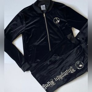 The Nightmare Before Christmas Pumpkin King Velour Jogger Pants & Jacket